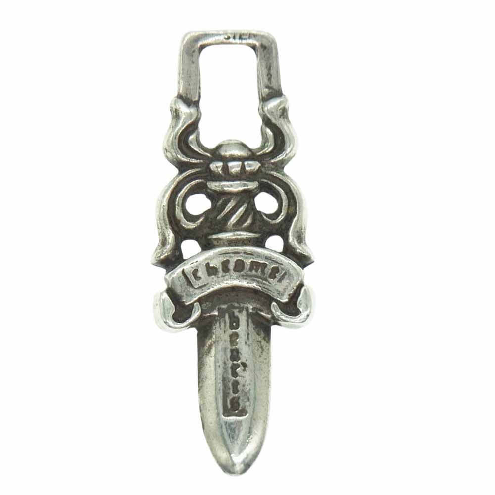 CHROME HEARTS クロムハーツ（原本無） #5 DAGGER ZIP #5 ダガー ジップ チャーム ペンダントトップ シルバー系【中古】