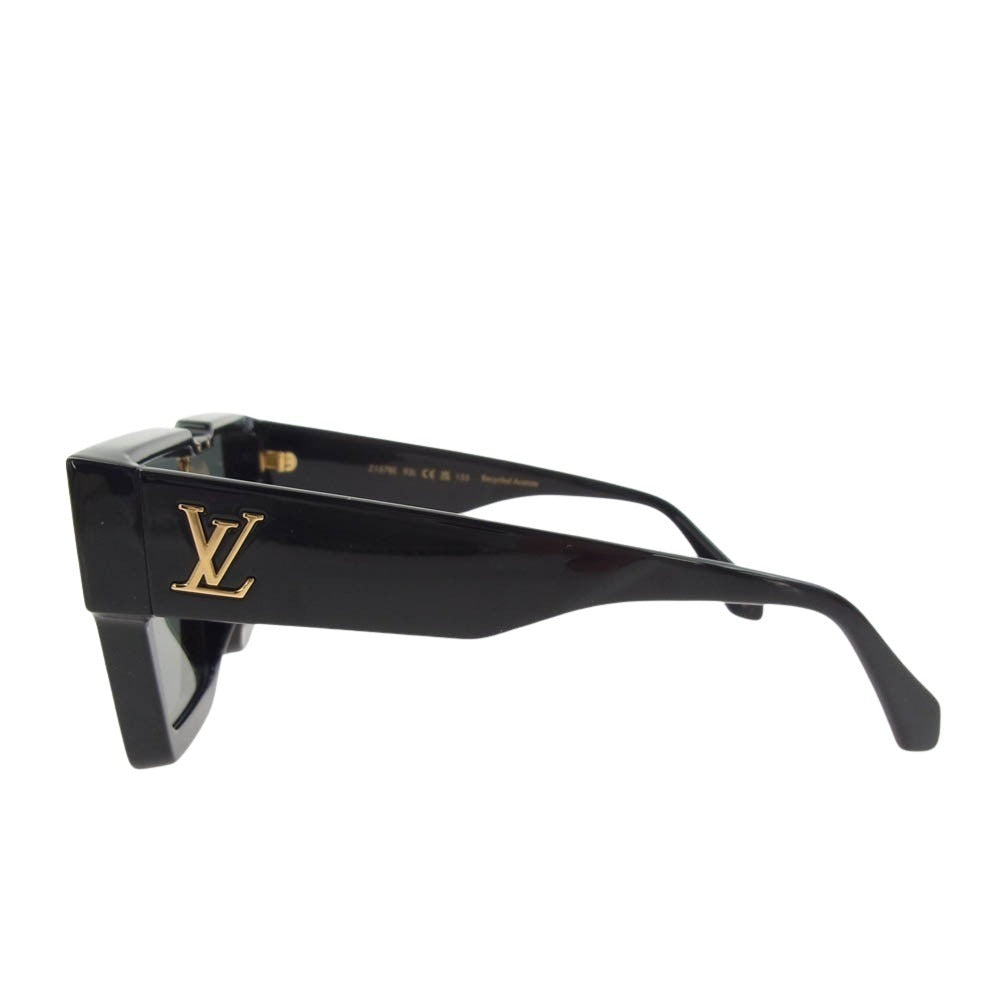 LOUIS VUITTON ルイ・ヴィトン サイクロン ビッグフレーム サングラス アイウェア　 ブラック系【極上美品】【中古】