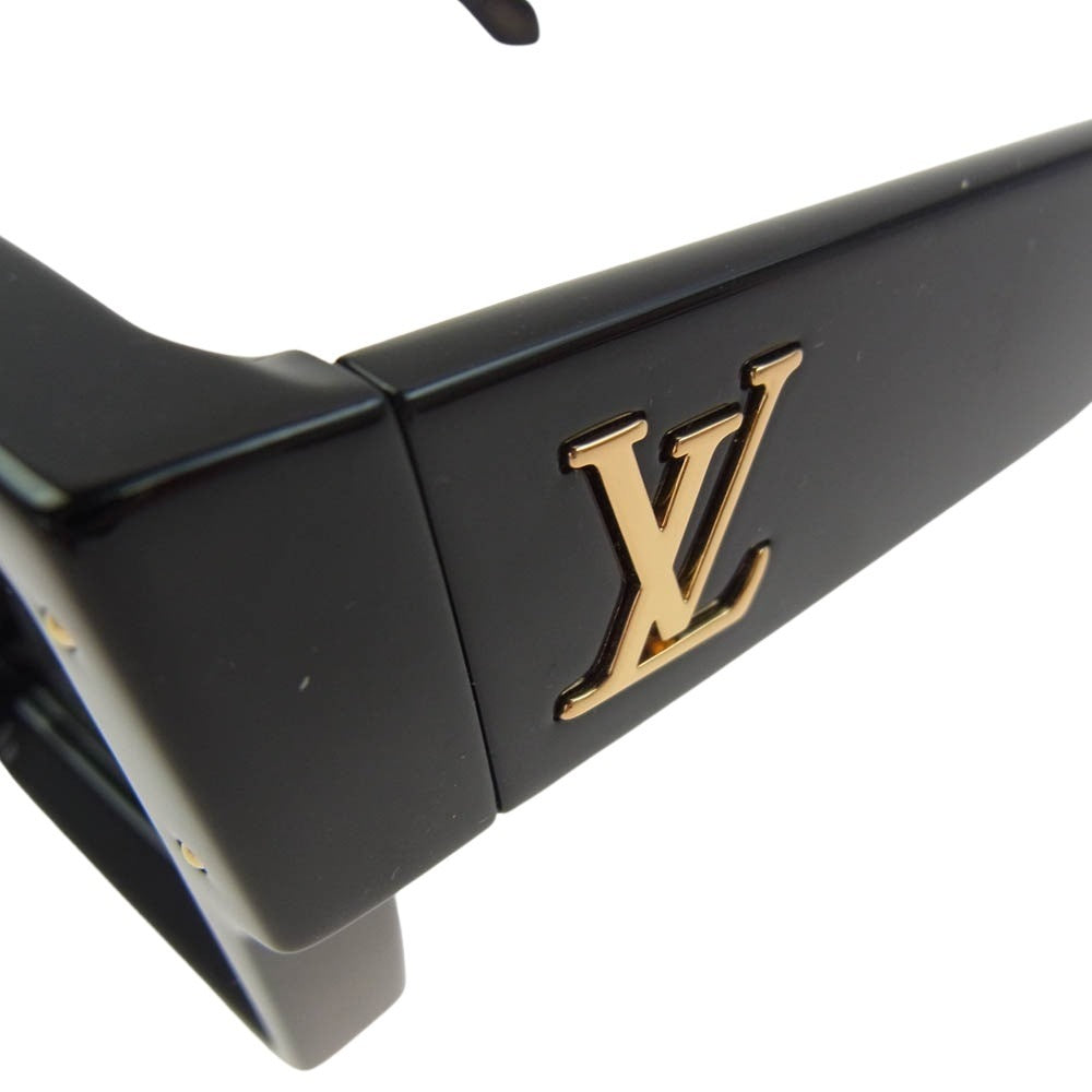 LOUIS VUITTON ルイ・ヴィトン サイクロン ビッグフレーム サングラス アイウェア　 ブラック系【極上美品】【中古】