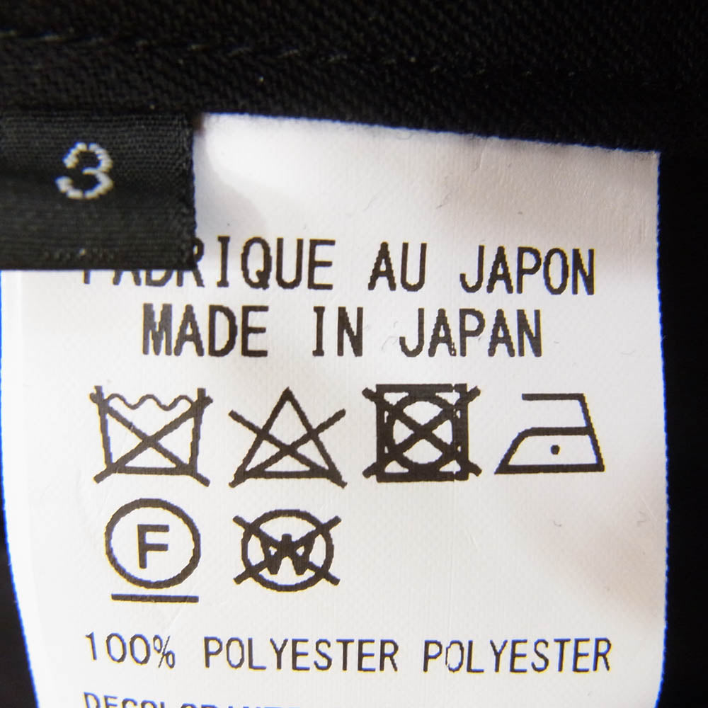 Yohji Yamamoto ヨウジヤマモト S'YTE POLYESTER WASHER TWILL BUTTON-UP SHORTS ショーツ ハーフパンツ ブラック系 3【美品】【中古】