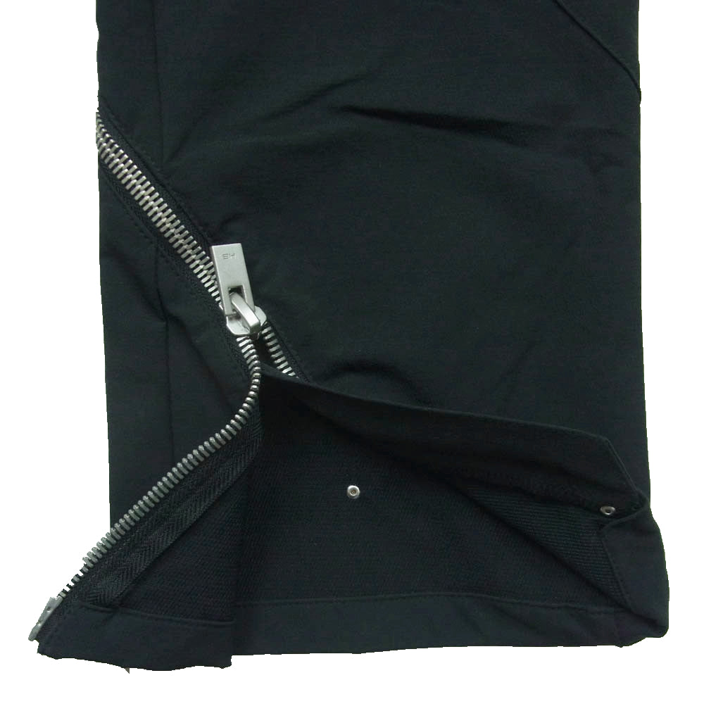 エリオット エミル 23SS SS23_M_10_091_BLK01 FRAZIL CARGO TROUSER ジップデザイン ナイロン カーゴ パンツ ブラック系 44【美品】【中古】