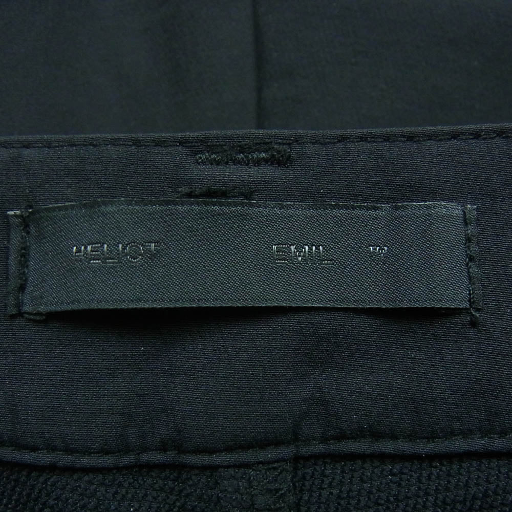 エリオット エミル 23SS SS23_M_10_091_BLK01 FRAZIL CARGO TROUSER ジップデザイン ナイロン カーゴ パンツ ブラック系 44【美品】【中古】