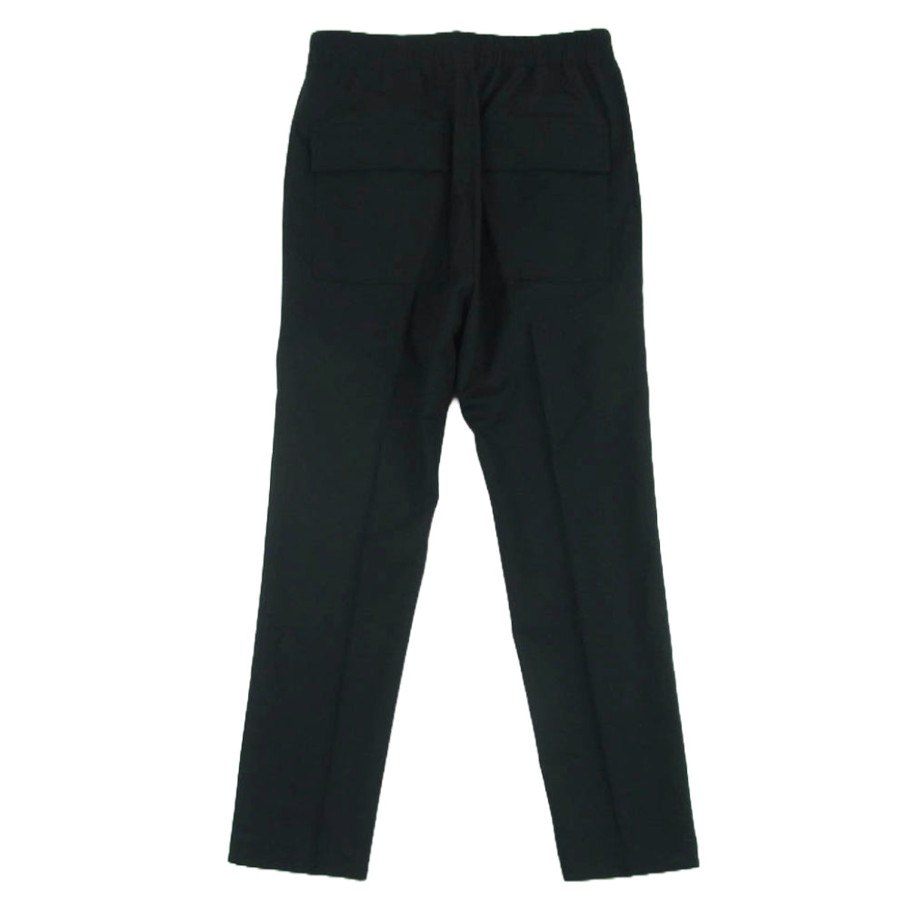 Rick Owens リックオウエンス 22SS RU01B1390-ZL DRAWSTRING SLIM LONG WOOL PANTS ドローストリング スリム ロング ウール パンツ スラックス ブラック系 50【美品】【中古】