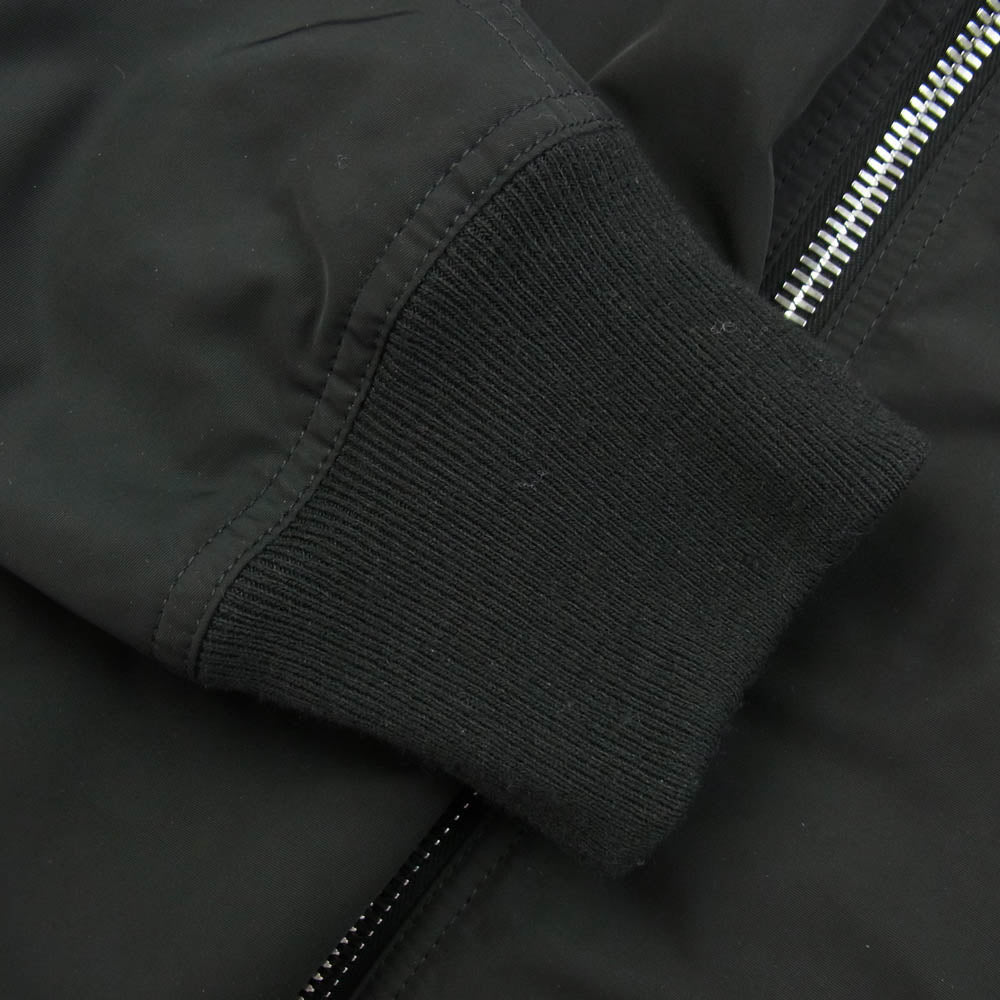 Rick Owens リックオウエンス 25SS RU01E5778-FT Flight bomber jacket バックストラップ付き フライト ボンバー ジャケット ブルゾン ブラック系 50【美品】【中古】