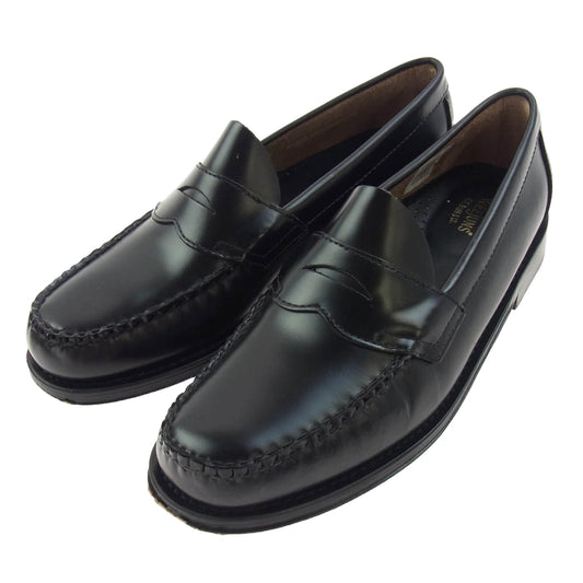 G.H.BASS & COMPANY ジーエイチバス BA11035H LOGAN LOAFER ローガン コイン ローファー レザー シューズ ブラック系 8.5【中古】