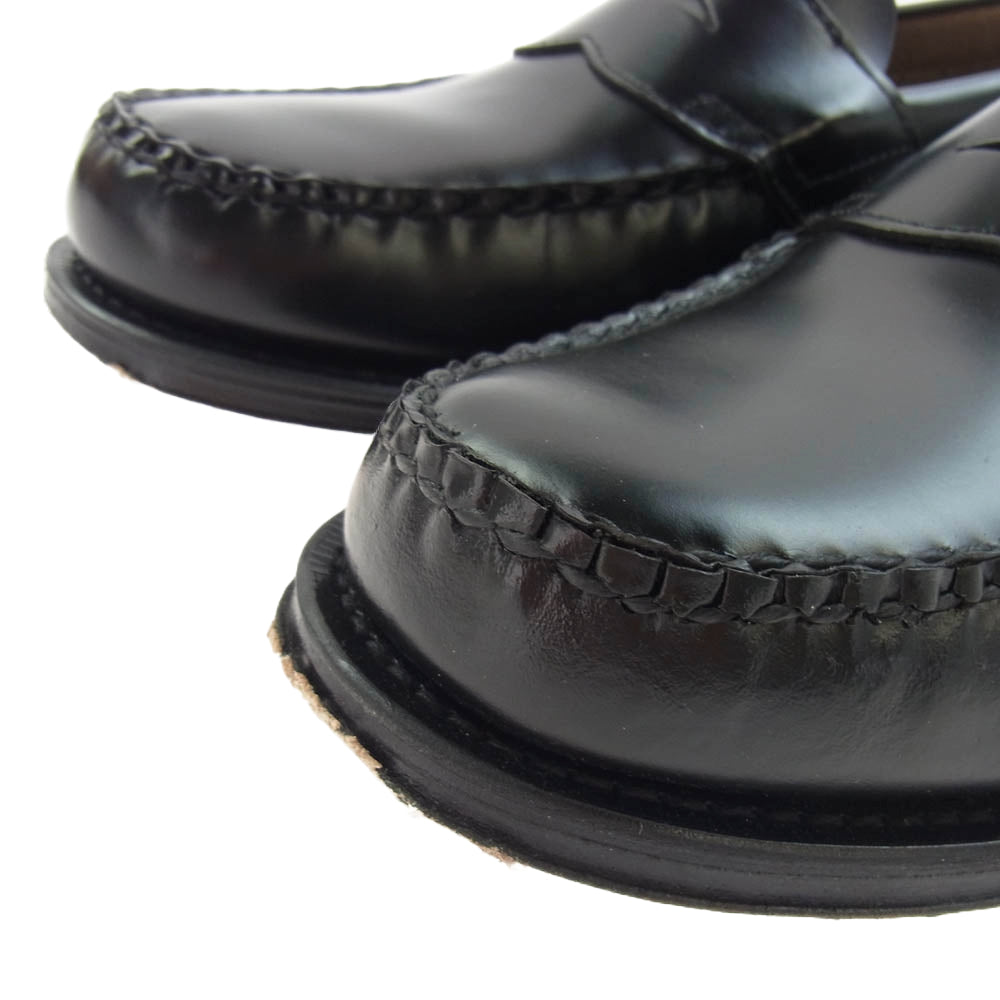 G.H.BASS & COMPANY ジーエイチバス BA11035H LOGAN LOAFER ローガン コイン ローファー レザー シューズ ブラック系 8.5【中古】