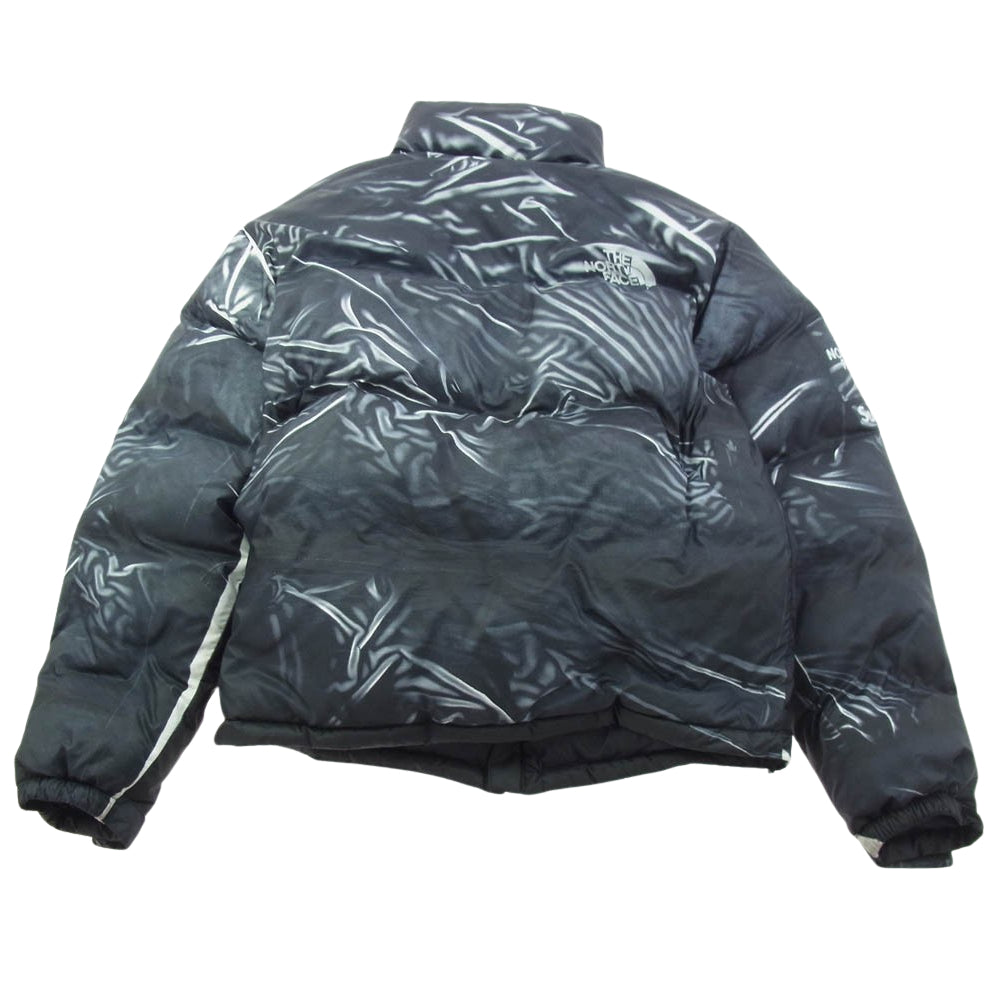 Supreme シュプリーム 23SS The North Face Trompe Loeil Printed Nuptse Jacket ノースフェイス トロンプ ルイユ プリンティド ヌプシ ジャケット ダウン グレー系 ブラック系 M【中古】