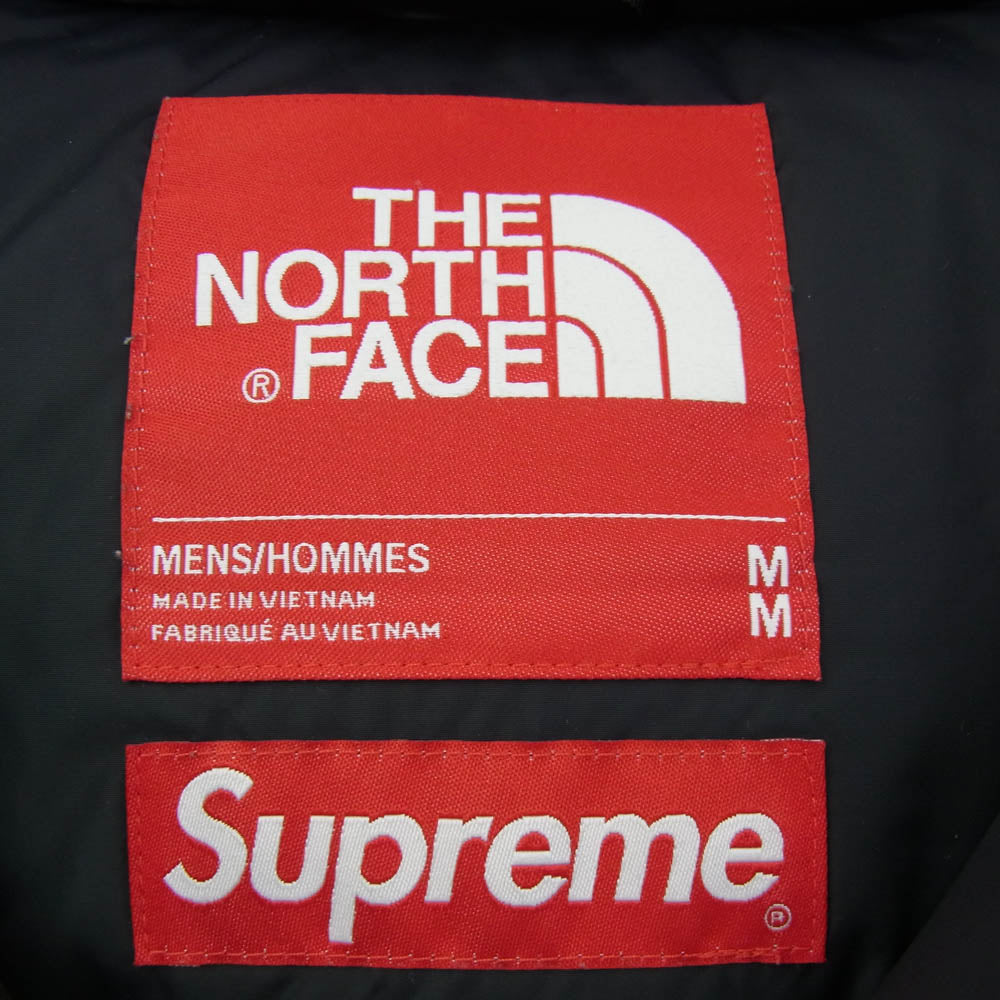 Supreme シュプリーム 23SS The North Face Trompe Loeil Printed Nuptse Jacket ノースフェイス トロンプ ルイユ プリンティド ヌプシ ジャケット ダウン グレー系 ブラック系 M【中古】