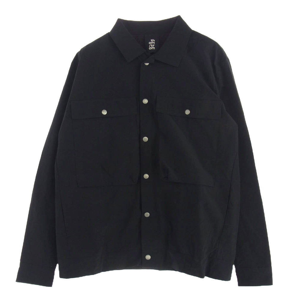 トムクロム ストレッチナイロン スナップフロント ジャケット ブラック系 M【極上美品】【中古】