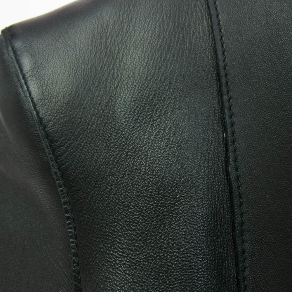 DSQUARED2 ディースクエアード S75AM0693 国内正規品 Peplum Leather Biker Jacket ペプラム  レザー バイカー ジャケット ブラック系 36【中古】