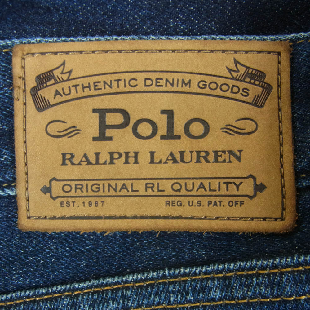 POLO RALPH LAUREN ポロ・ラルフローレン ストレート デニム パンツ ベトナム製 インディゴブルー系 W42 L32【中古】