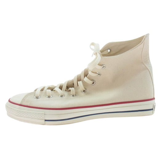 CONVERSE コンバース ALL STAR CANVAS AS J HI キャンバス ハイカット スニーカー オフホワイト系 30cm【中古】