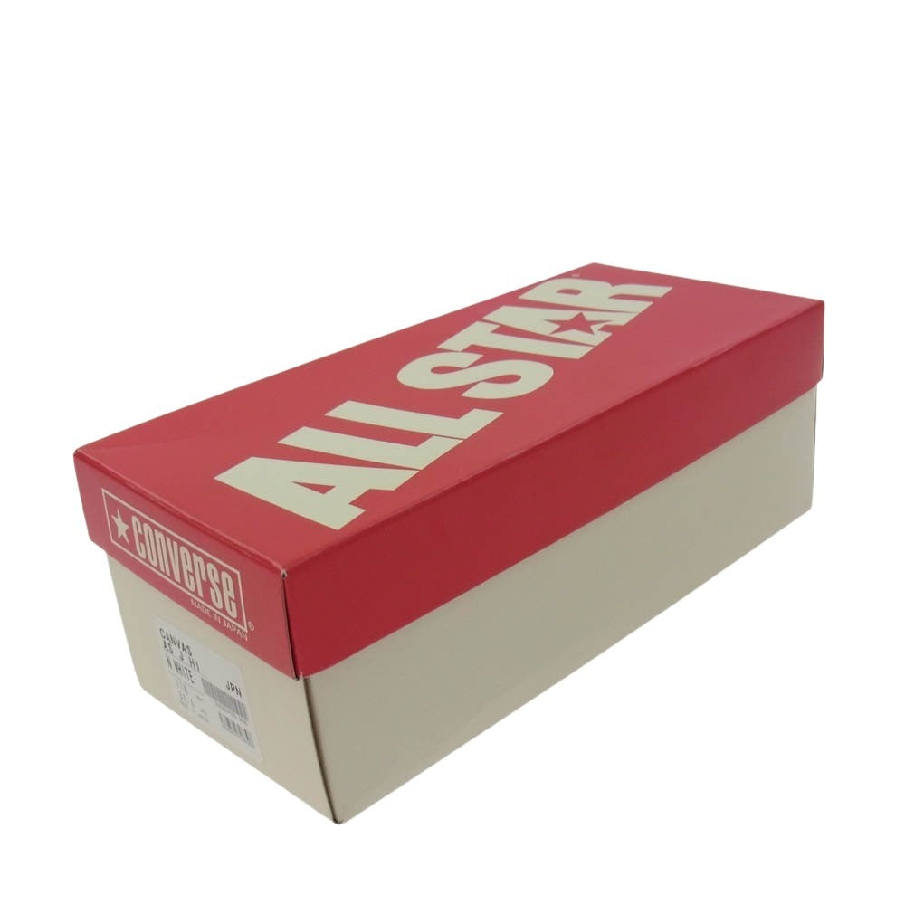 CONVERSE コンバース ALL STAR CANVAS AS J HI キャンバス ハイカット スニーカー オフホワイト系 30cm【中古】