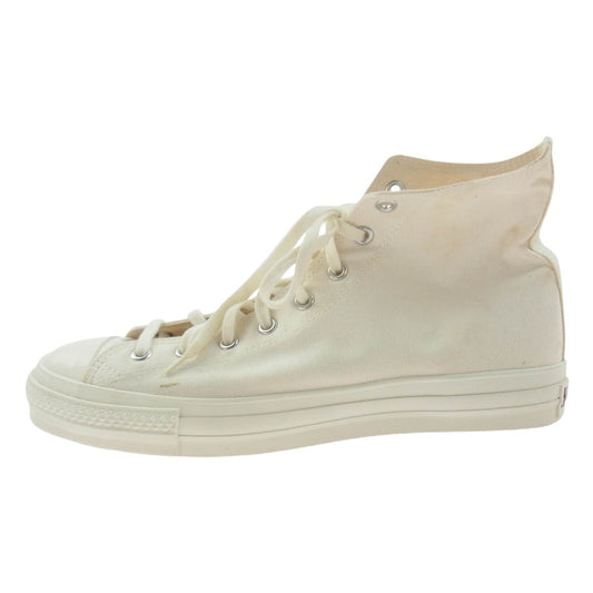CONVERSE コンバース ALL STAR CANVAS AS J HI キャンバス ハイカット スニーカー ホワイト系 30cm【中古】