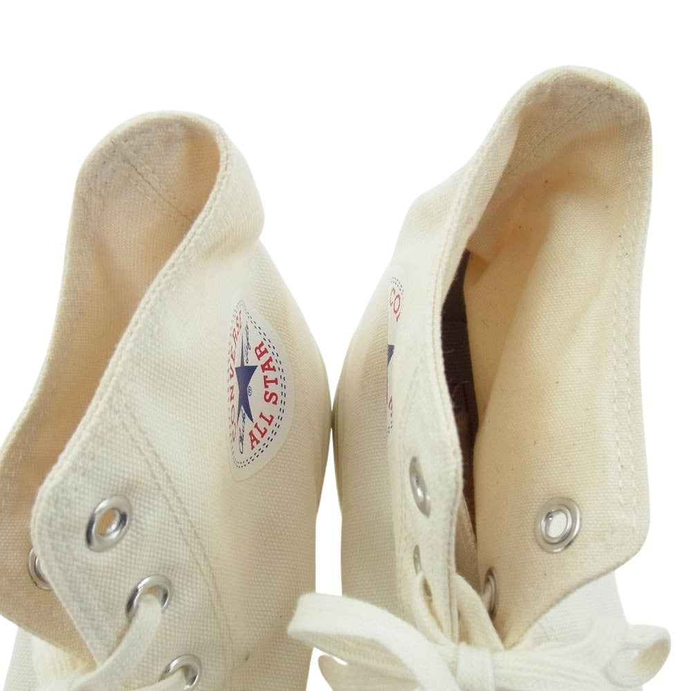 CONVERSE コンバース ALL STAR CANVAS AS J HI キャンバス ハイカット スニーカー ホワイト系 30cm【中古】