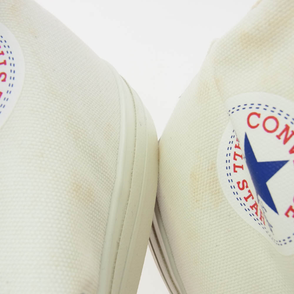 CONVERSE コンバース ALL STAR CANVAS AS J HI キャンバス ハイカット スニーカー ホワイト系 30cm【中古】