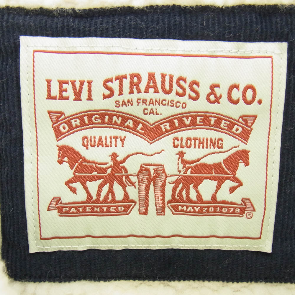 Levi's リーバイス コーデュロイ ボア ジャケット ネイビー系 XXL【中古】