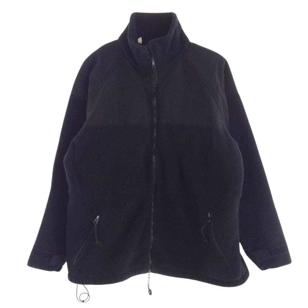 SPO100-03-D-EB88 U.S.ARMY ECWCS FLEECE JACKET GOODWILL社製 フリース ジャケット ブラック系 XL【中古】