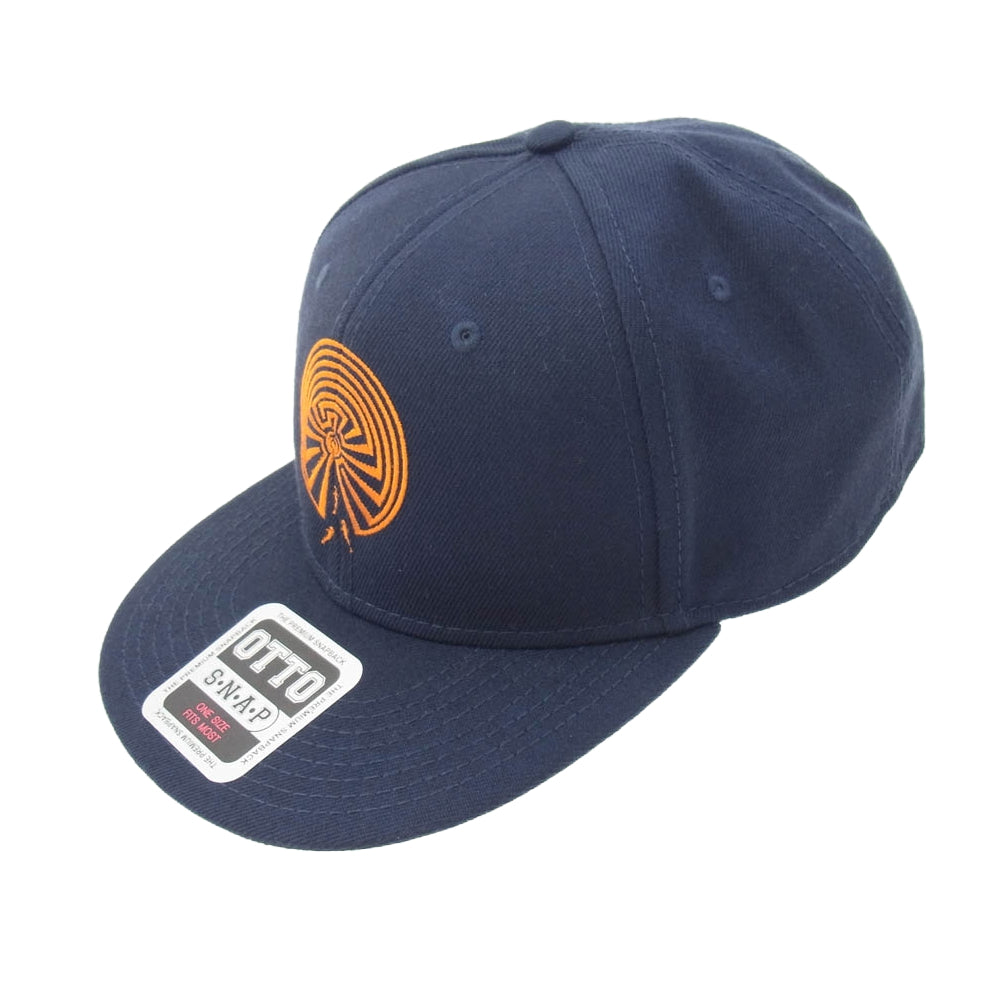South2 West8 サウスツーウェストエイト × OTTO サークル ロゴ刺繡 ベースボール キャップ ネイビー系【中古】