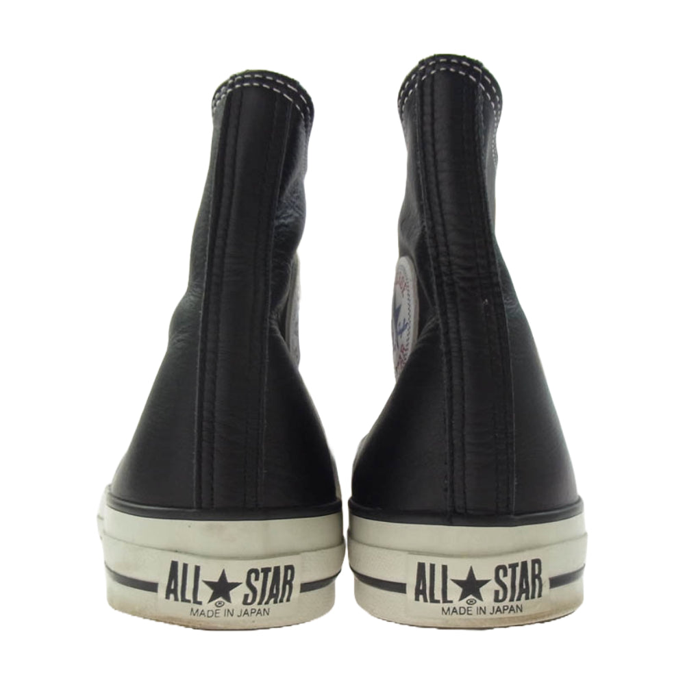 CONVERSE コンバース BILLY'S ビリーズ 別注 LEATHER ALL STAR J HI レザー オールスター ハイカット スニーカー ブラック系 30cm【中古】