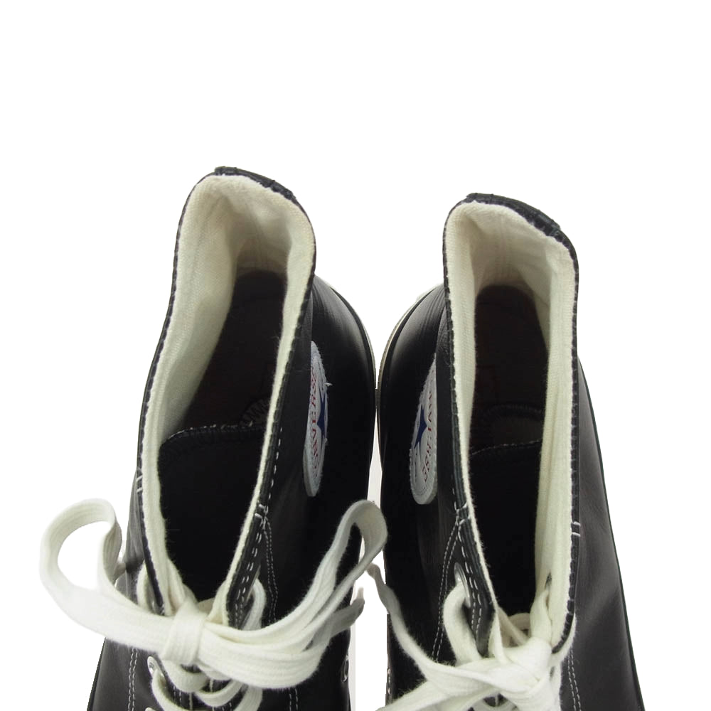CONVERSE コンバース BILLY'S ビリーズ 別注 LEATHER ALL STAR J HI レザー オールスター ハイカット スニーカー ブラック系 30cm【中古】