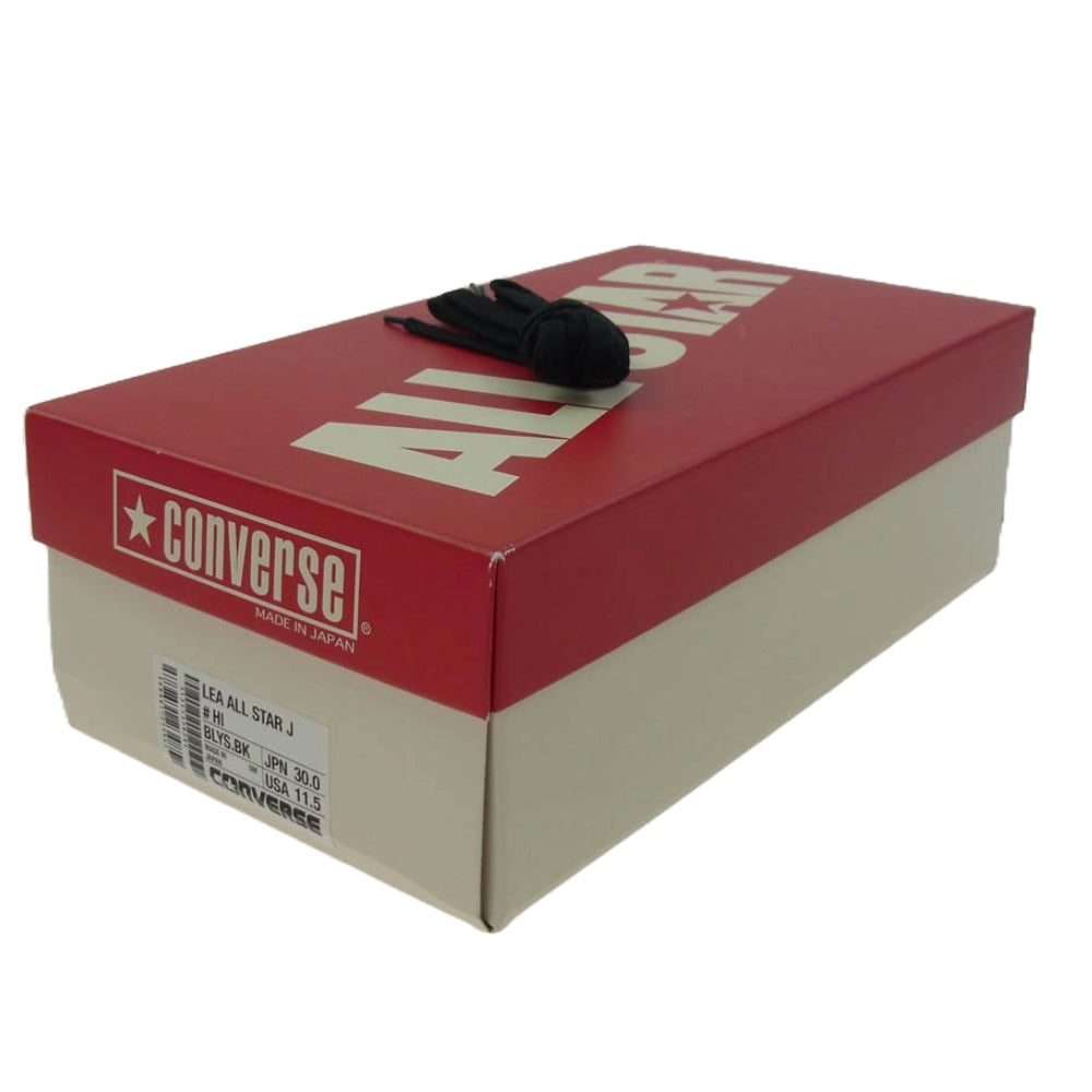 CONVERSE コンバース BILLY'S ビリーズ 別注 LEATHER ALL STAR J HI レザー オールスター ハイカット スニーカー ブラック系 30cm【中古】