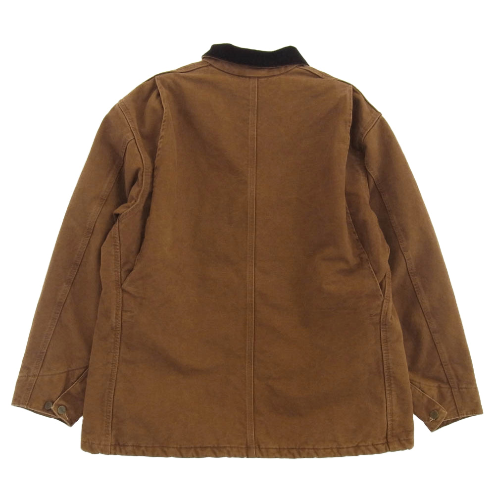 Carhartt カーハート CHORE COAT チョアコート カバーオール ワーク ジャケット 裏地ブランケット ブラウン系 XL【中古】
