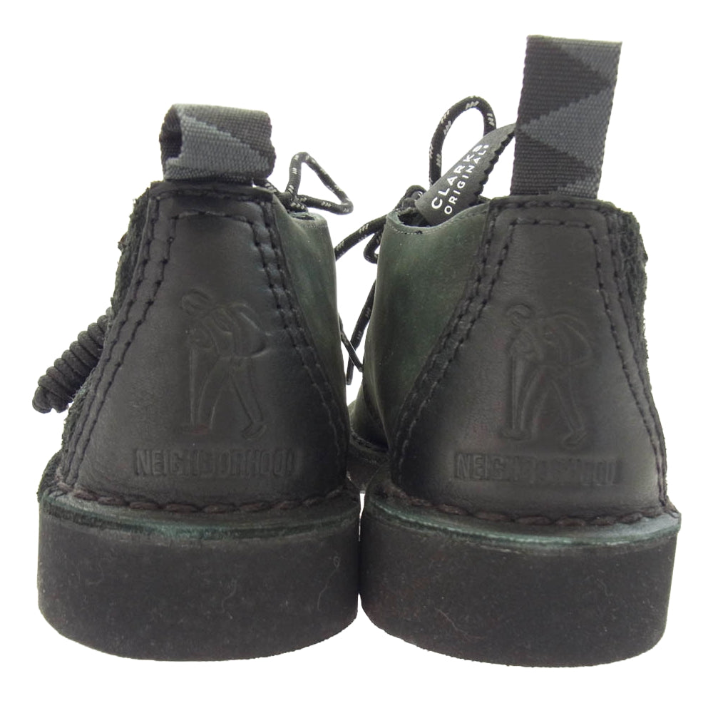 NEIGHBORHOOD ネイバーフッド × Clarks Desert Trek GTX クラークス デザート トレック ゴアテックス ブラック系 UK10【中古】