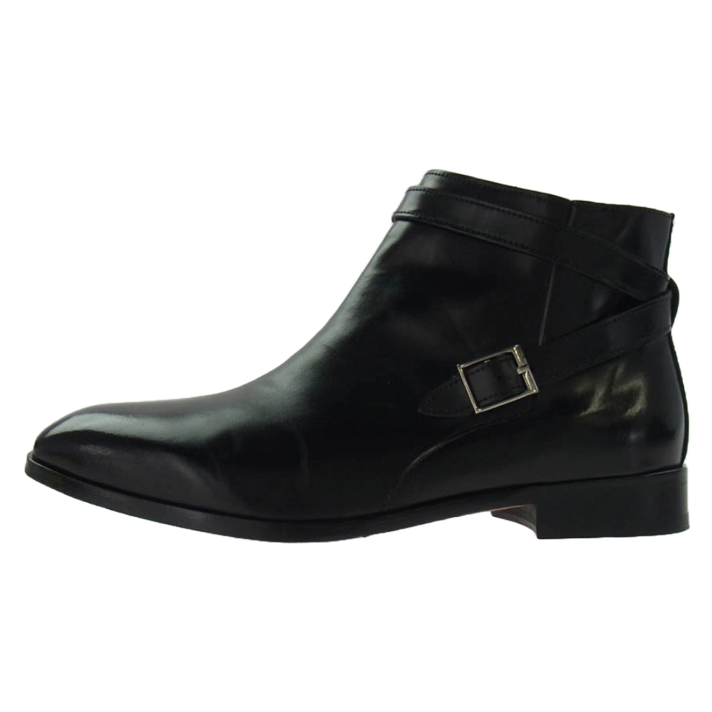 チェントフェリーナ レザー サイドジップ ブーツ ブラック系 6【中古】