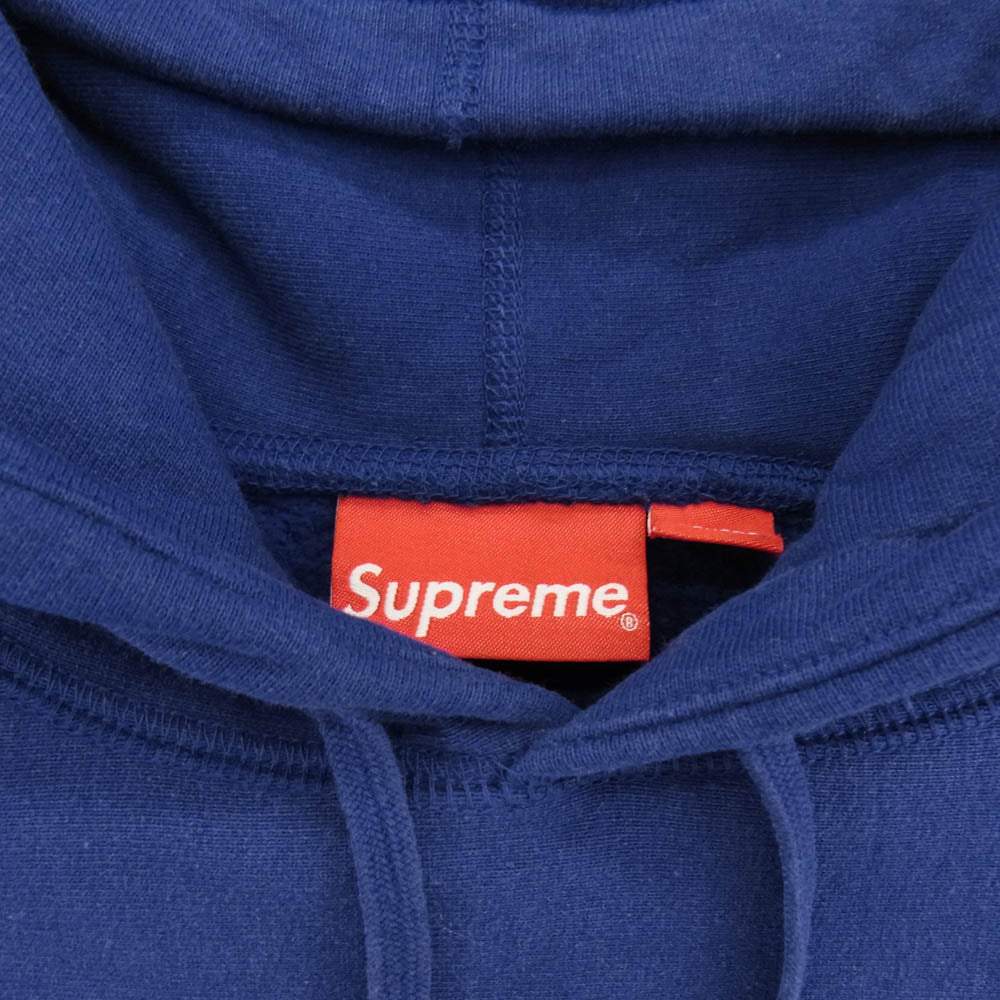 Supreme シュプリーム Small Box Hooded Sweatshirt スモール ボックスロゴ プルオーバー スウェット パーカー 青紫系 S【中古】