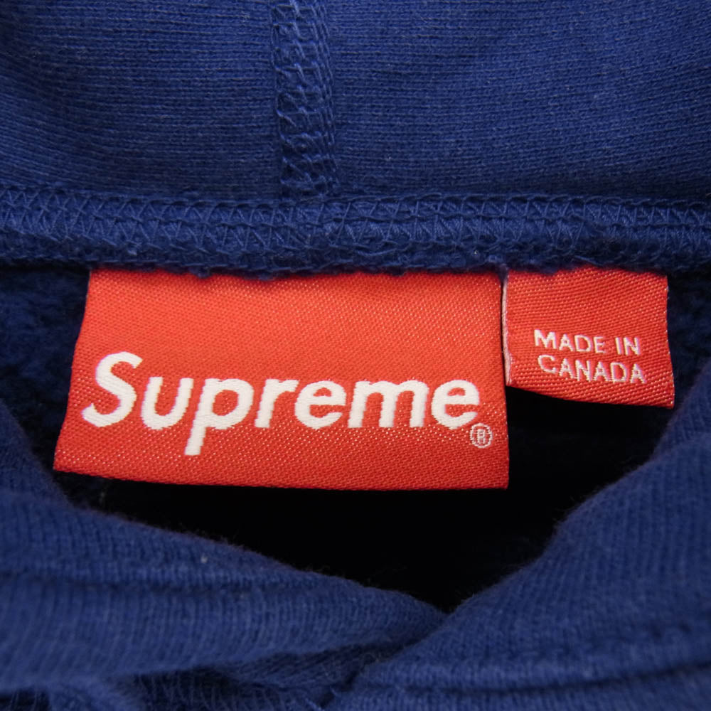 Supreme シュプリーム Small Box Hooded Sweatshirt スモール ボックスロゴ プルオーバー スウェット パーカー 青紫系 S【中古】