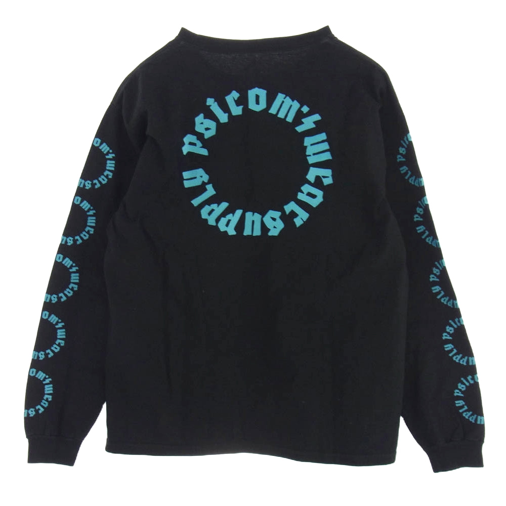 Psicom サイコム 7DAYS ロングスリーブ ポケット 長袖 Tシャツ ブラック ブルー M ブラック系 M【中古】
