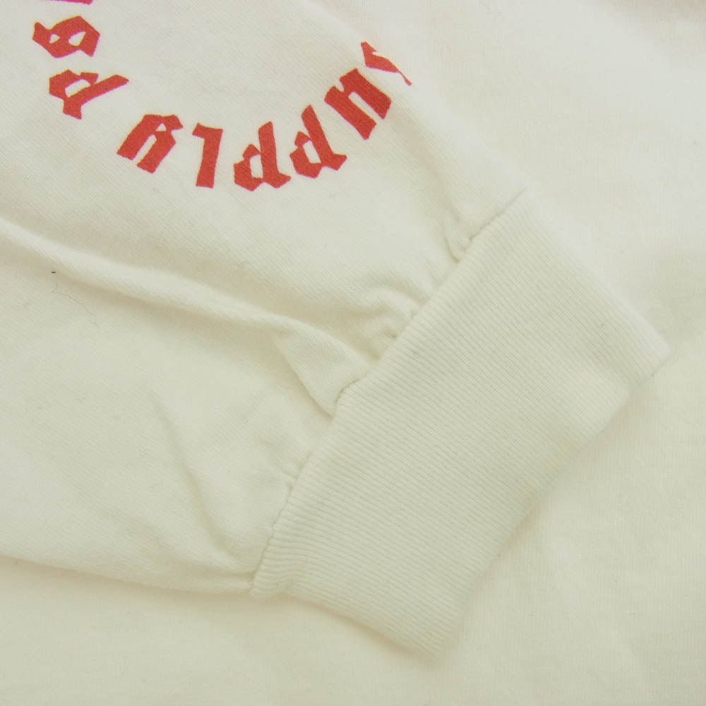 Psicom サイコム 7DAYS ロングスリーブ ポケット 長袖 Tシャツ ホワイト レッド M ホワイト系 M【中古】
