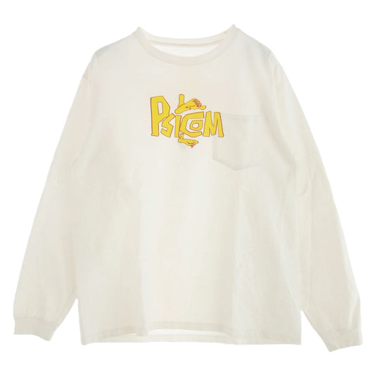 Psicom サイコム 7DAYS ロングスリーブ 長袖 Tシャツ ホワイト イエロー M ホワイト系 M【中古】