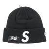 Supreme シュプリーム 24AW × New Era ニューエラ S Logo Beanie Sロゴ刺繍 ビーニー ニットキャップ ブラック系【新古品】【未使用】【中古】