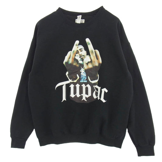 WACKO MARIA ワコマリア 23SS 2PAC SWEAT SHIRT スウェットシャツ ブラック系 XL【美品】【中古】