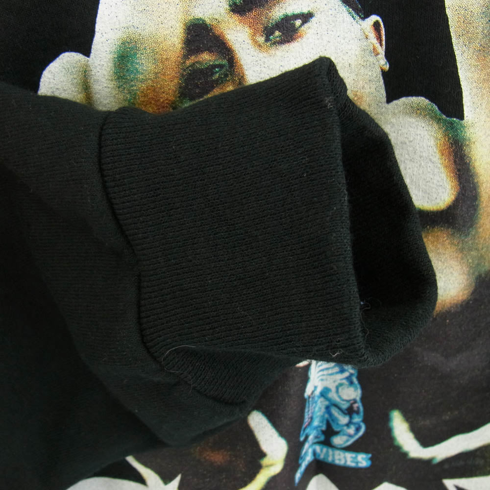 WACKO MARIA ワコマリア 23SS 2PAC SWEAT SHIRT スウェットシャツ ブラック系 XL【美品】【中古】
