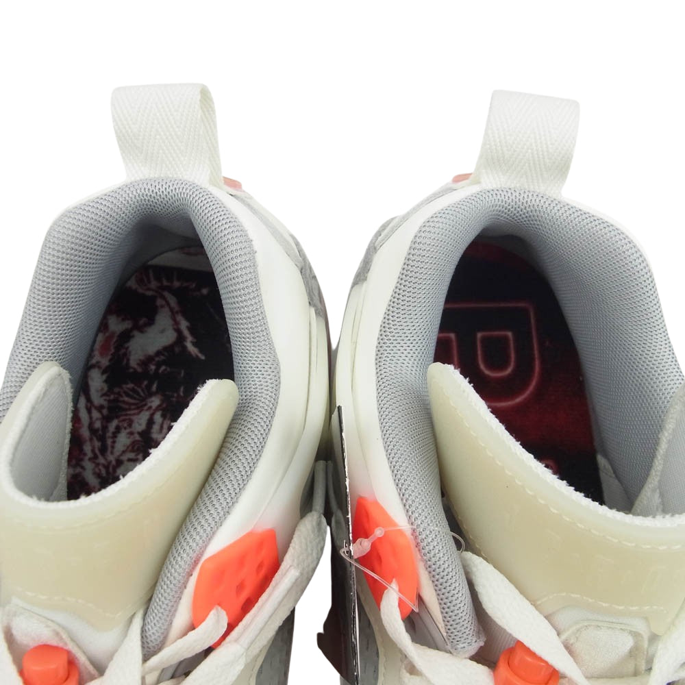NIKE ナイキ 24AW HF8827-100 × PSG Jordan Spizike Low Sail Infra Red 23 パリサンジェルマン ジョーダン スパイジーク ロー セイル インフラレッド 23 スニーカー ホワイト系 グレー系 オレンジ系 28cm【新古品】【未使用】【中古】