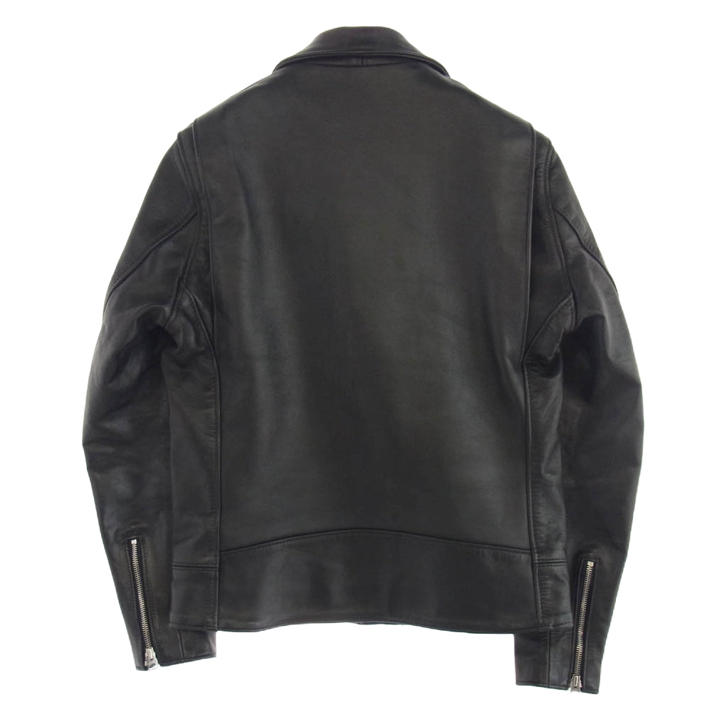 STUSSY ステューシー × Schott ショット USA製 7516 ダブルライダース ジャケット ブラック系 38【中古】