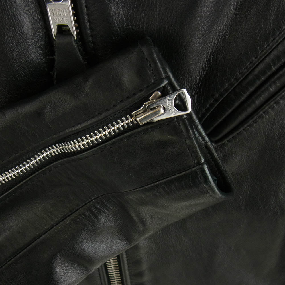 STUSSY ステューシー × Schott ショット USA製 7516 ダブルライダース