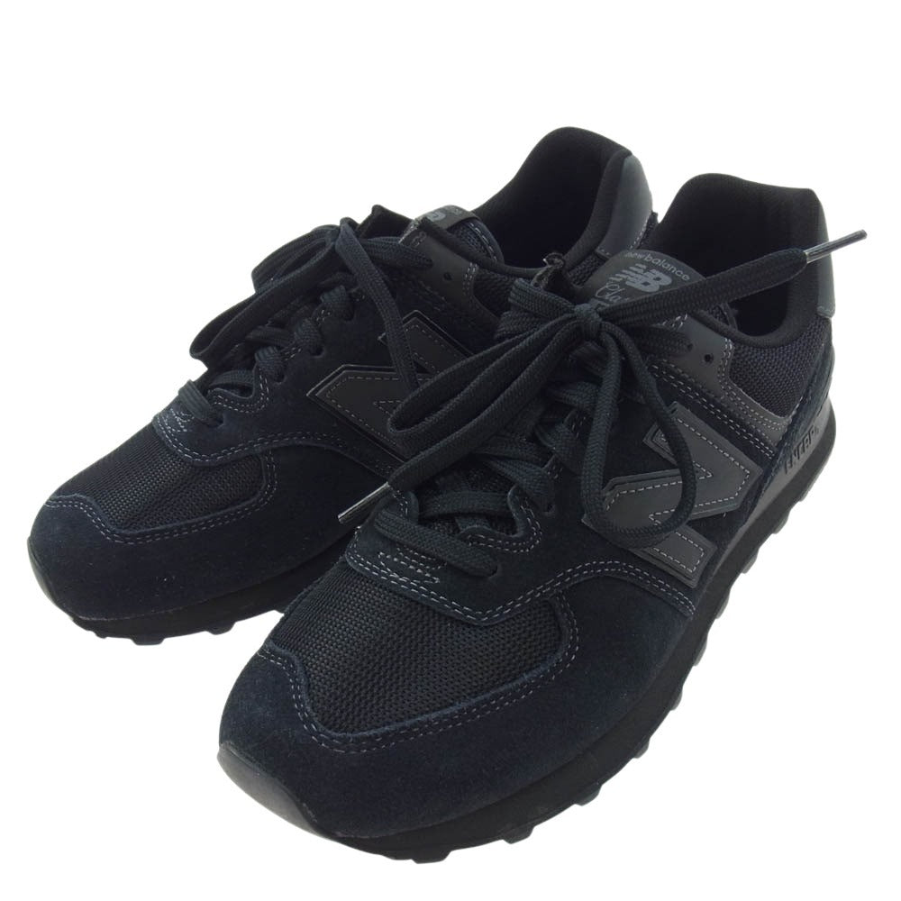 NEW BALANCE ニューバランス ML574ETE ローカット スニーカー ブラック系 28cm【中古】