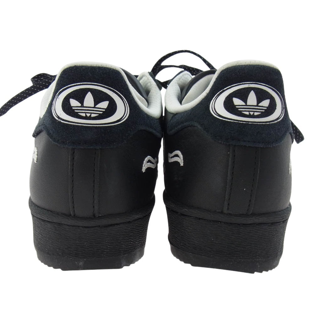 adidas アディダス ID2176 × No Sleep Rave Club Superstar Ripple Core Black Footwear White ノー・スリープ・レイヴ・クラブ スーパースター スニーカー ブラック系 28.5cm【美品】【中古】