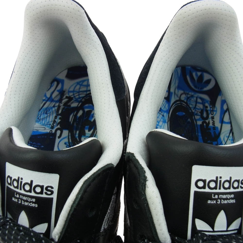 adidas アディダス ID2176 × No Sleep Rave Club Superstar Ripple Core Black Footwear White ノー・スリープ・レイヴ・クラブ スーパースター スニーカー ブラック系 28.5cm【美品】【中古】