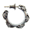 CHROME HEARTS クロムハーツ（原本無） HOOP CROSS SML クロスバンド フープ ピアス シルバー系【中古】