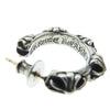 CHROME HEARTS クロムハーツ（原本無） HOOP CROSS SML クロスバンド フープ ピアス シルバー系【中古】