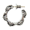 CHROME HEARTS クロムハーツ（原本無） HOOP CROSS SML クロスバンド フープ ピアス シルバー系【中古】