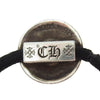 CHROME HEARTS クロムハーツ（原本無） HAIRBAND クロスボール ヘアゴム コンチョ シルバー系 ブラック系【中古】