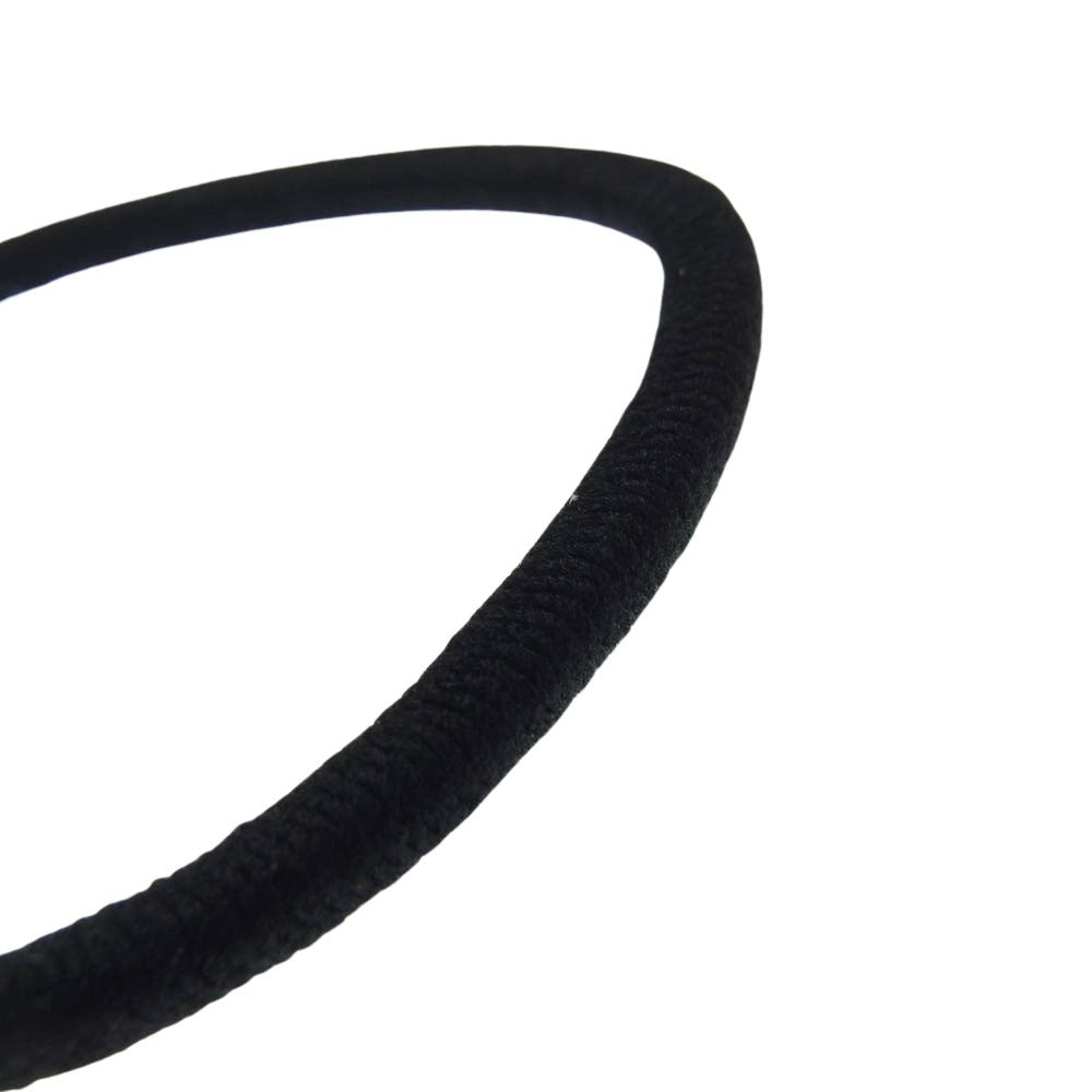 CHROME HEARTS クロムハーツ（原本無） HAIRBAND クロスボール ヘアゴム コンチョ シルバー系 ブラック系【中古】