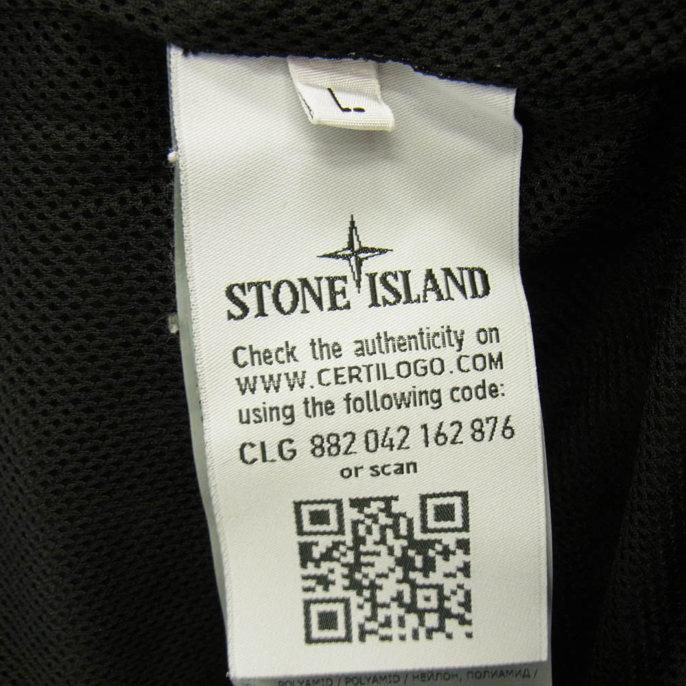 STONE ISLAND ストーンアイランド 691564012 NYLON METAL SWEAT ナイロン メタル スウェット プルオーバー ジャケット ブラック L ブラック系 L【中古】