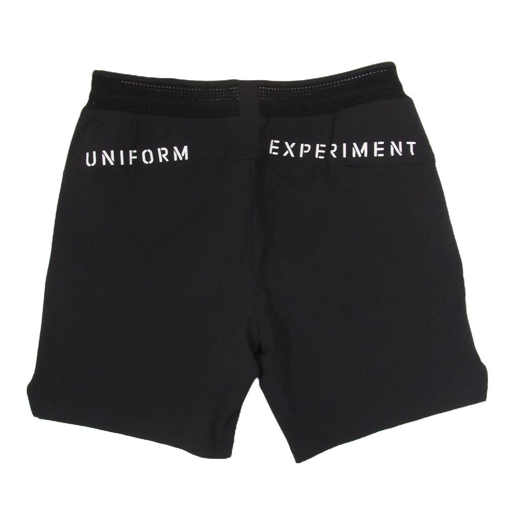 uniform experiment ユニフォームエクスペリメント × Hurley ハーレー ロゴプリント ナイロン ハーフパンツ ショーツ ブラック系 L【中古】